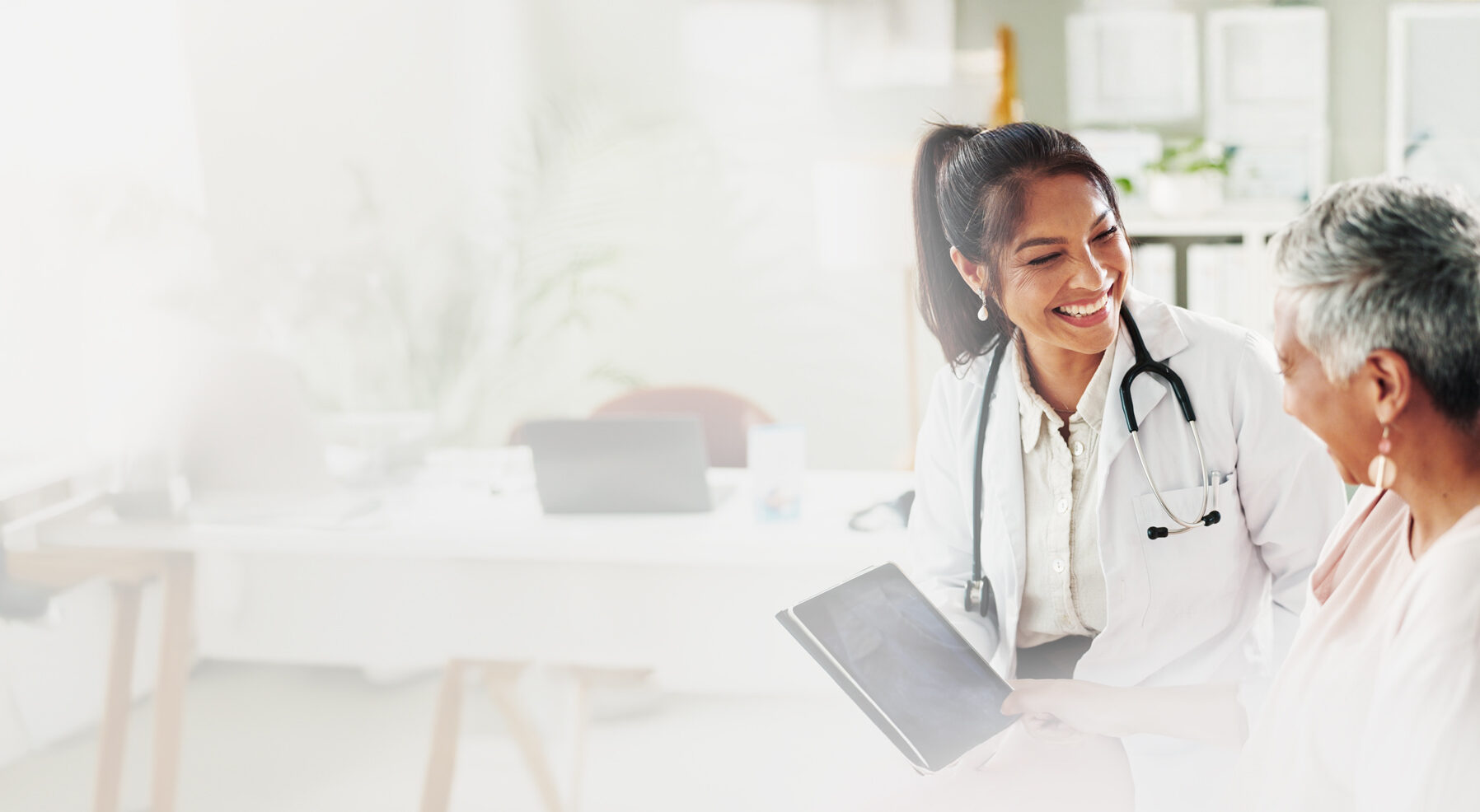 A doctor and patient having a discussion